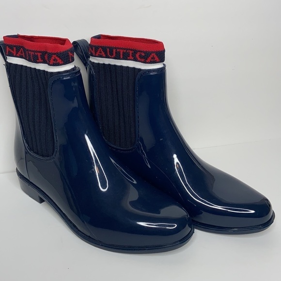 Nautica Blue Loytan Slip-on Ankle Bootie Rainboots Size 7 NWT - Picture 5 of 17